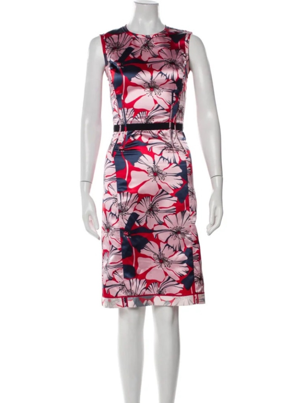 Prada Vintage Knee Length Silk Dress
